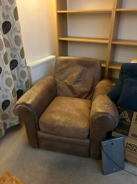 Photo of free Leather armchair (Banstead) #1