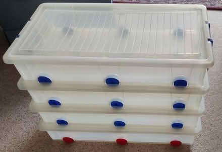 Photo of free Wheeled underbed storage boxes (Worcester WR3, Northwick) #1