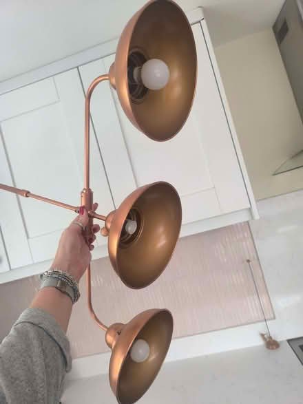 Photo of free Copper pendant light (Kenley CR8) #3