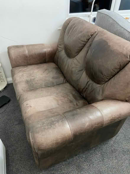 Photo of free 2seater leather sofa (North Shields NE30) #1