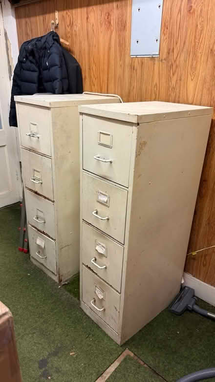 Photo of free 60’s Retro Metal Filing Cabinets (Cuffley, EN6 4) #1