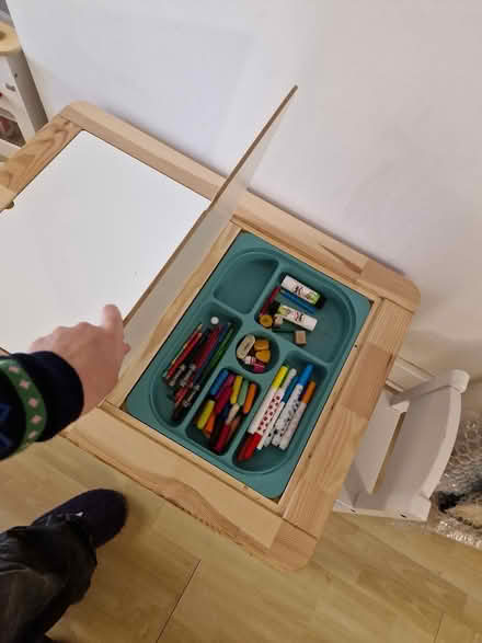 Photo of free Children's table and 2 chairs (Mitcham) #1