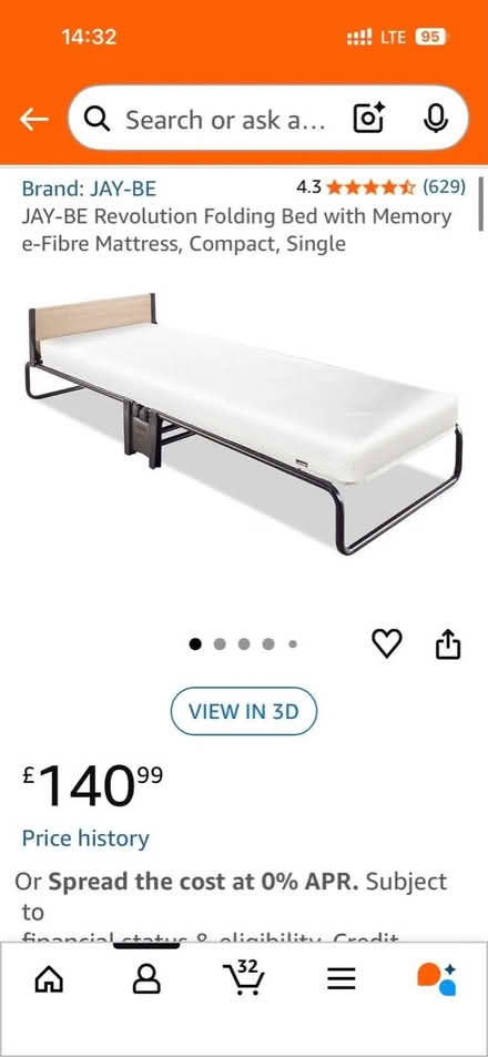 Photo of free Folding bed with mattress (Off EC2A) #1