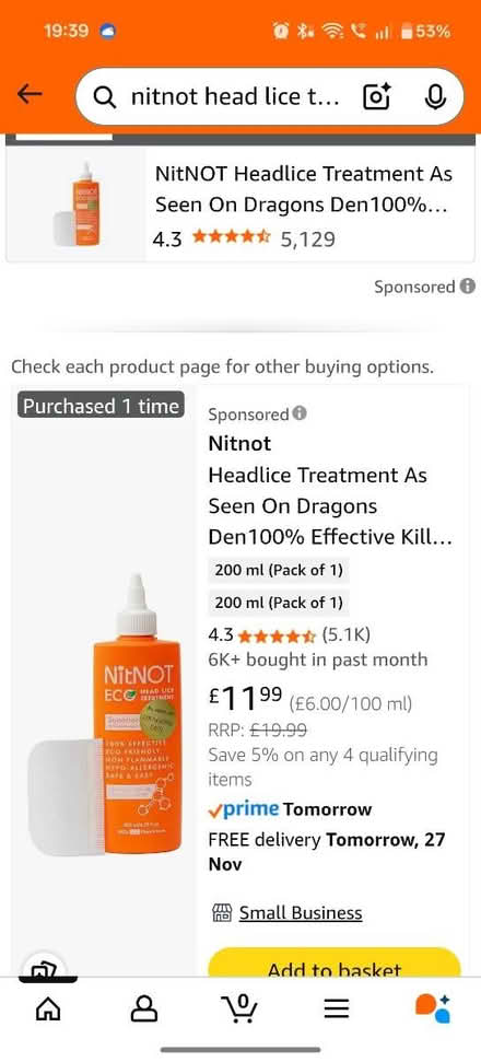 Photo of free Nit shampoo Unsealed New (Telford TF4) #1