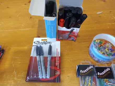 Photo of free Random stationary - pens, paperclips, staplers/hole punches (Hemyock EX15) #2
