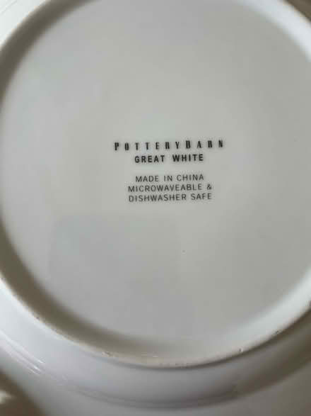 Photo of free White dinnerware (Columbia Heights) #4