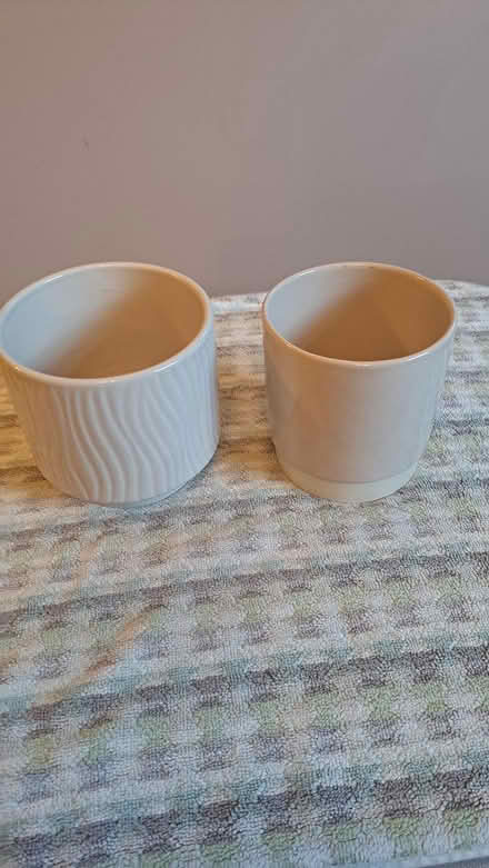Photo of free X2 ceramic planters (Littlehaven) #1