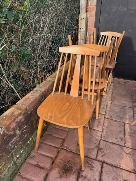 Photo of free 5 wooden chairs (ME1 2SN) #1