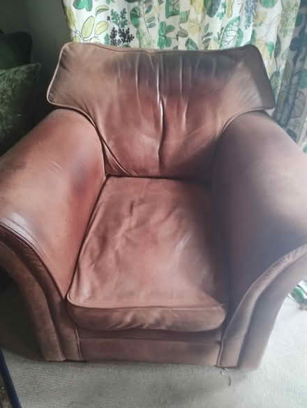 Photo of free Large Leather Armchair (Olton Solihull) #1