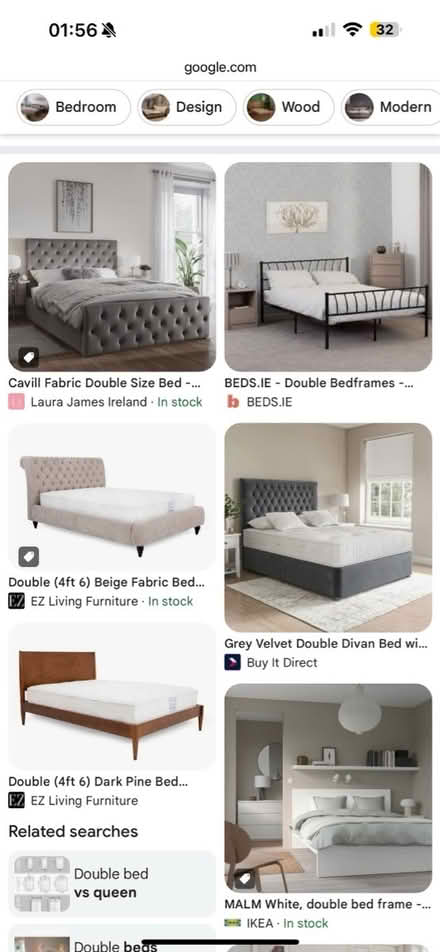 Photo of Double Bed Frame (Ireland) #1