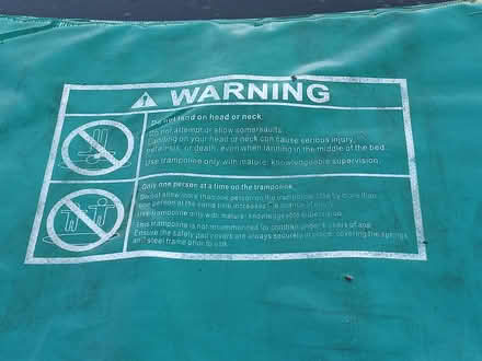 Photo of free c10ft TP Trampoline, old but good condition (Hemyock EX15) #2