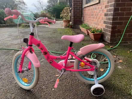 Photo of free Child’s bike with stabilisers age 5-7 (Abraham Heights LA1) #1