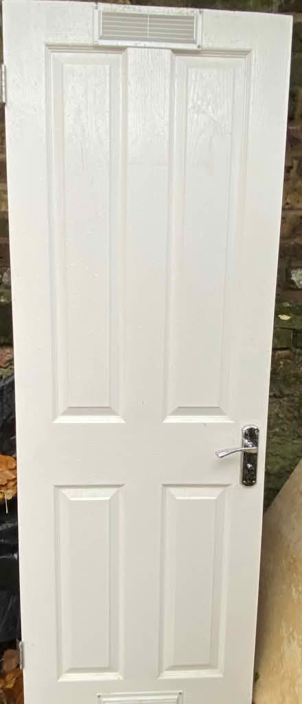 Photo of free White Door with hinges and hamdles (W12) #1
