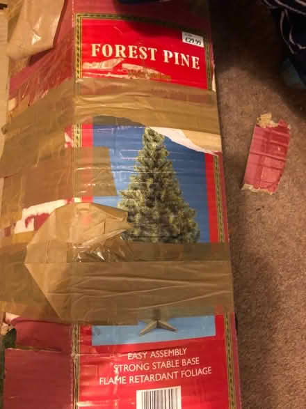 Photo of free 6” Green artificial tree Christmas tree (Bramhall SK7) #1