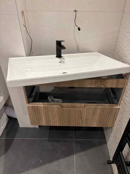 Photo of free Bathroom sink and floating cabinet (New Greens AL3) #1