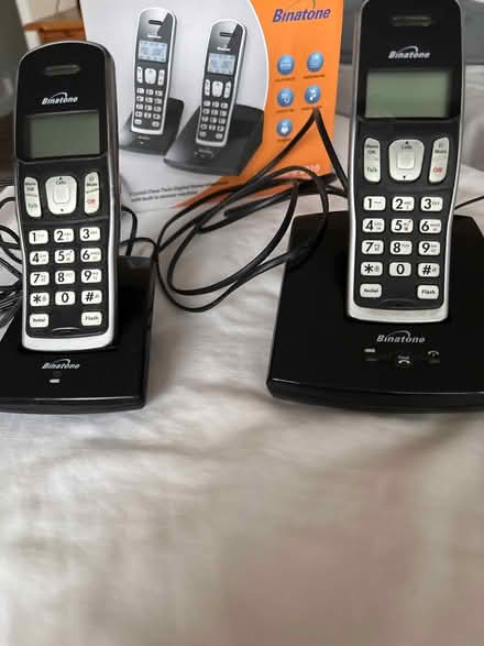 Photo of free Twin pack of cordless phones (Derby DE23) #1