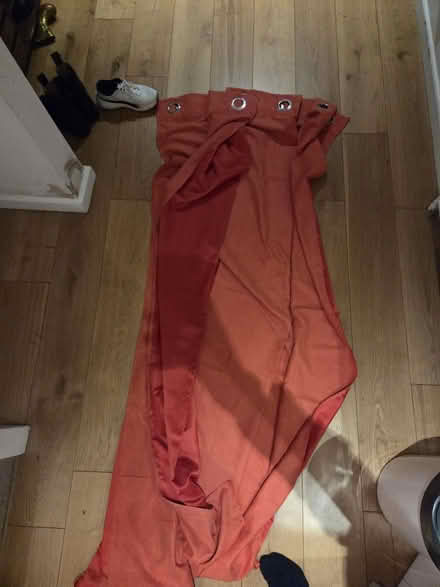 Photo of free Pair orange curtains (E9) #2