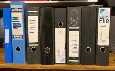 Photo of free Lever arch files, used (Battledown GL52) #1