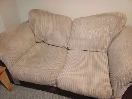 Photo of free Beige corded 2 seat sofa (Skerton LA1) #1