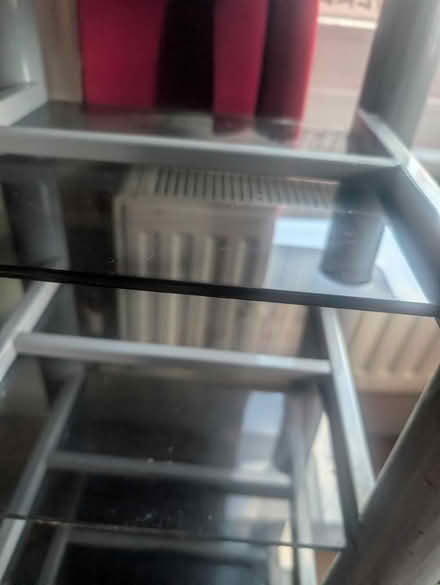 Photo of free Glass and metal rotating shelves (Neasden NW10) #3