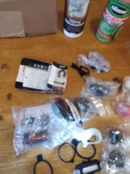 Photo of free Random cheap bike lights white and red (Hemyock EX15) #4