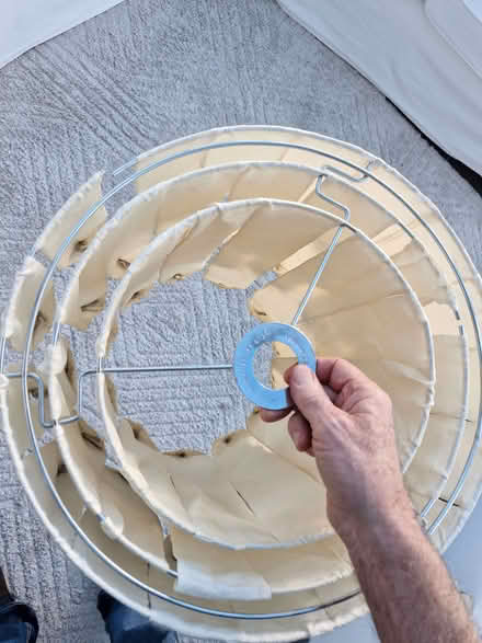 Photo of free 2 x cream silk ribbon chandeliers (Farnborough BR6) #4