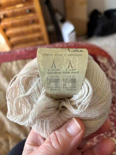 Photo of free One Skein cashmere yarn (North Wales) #3