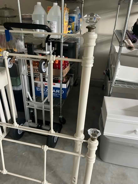 Photo of free King bed frame (Laconia) #2