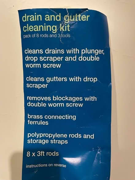 Photo of free Drain cleaner rods (BR3 Beckenham Junction) #2