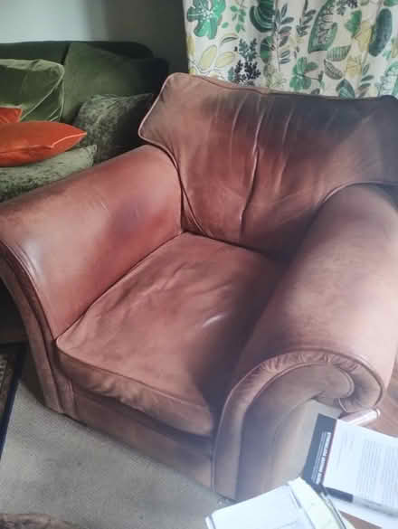 Photo of free Large Leather Armchair (Olton Solihull) #4
