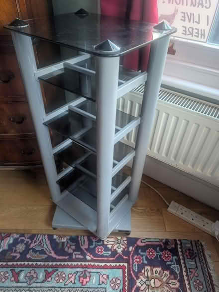Photo of free Glass and metal rotating shelves (Neasden NW10) #2