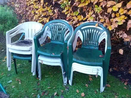 Photo of free Plastic garden chairs (Eastbourne BN20) #1
