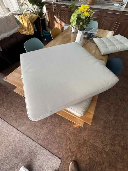 Photo of free Two square patio furniture cushions (Camberley GU15) #4