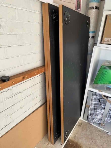 Photo of free 4 black Ikea desks 150x75 cm (ME1 2SN) #1