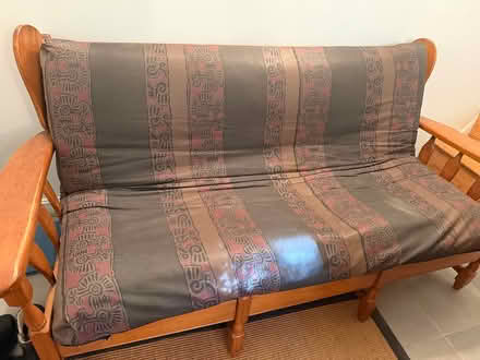 Photo of free Futon sofa and chairs (Arlington Center) #1