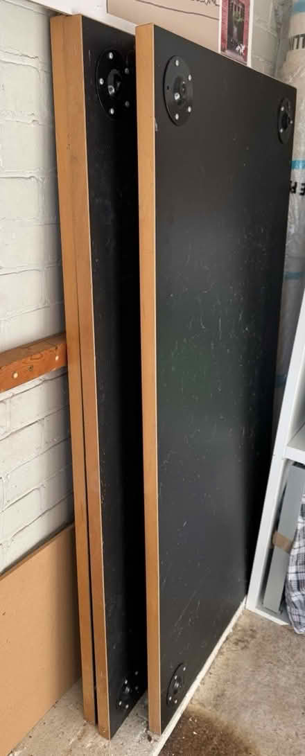 Photo of free 4 black Ikea desks 150x75 cm (ME1 2SN) #1