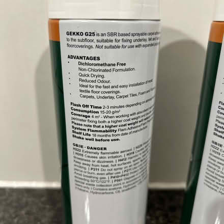 Photo of free Spray Carpet Adhesive (Shenley WD7) #2