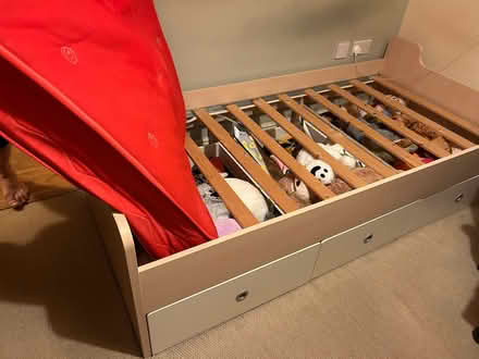 Photo of free IKEA single bed frame with drawers (Caldecott OX14) #1