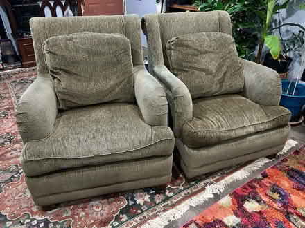 Photo of free 2x MATCHING ARMCHAIRS (Skyway) #1