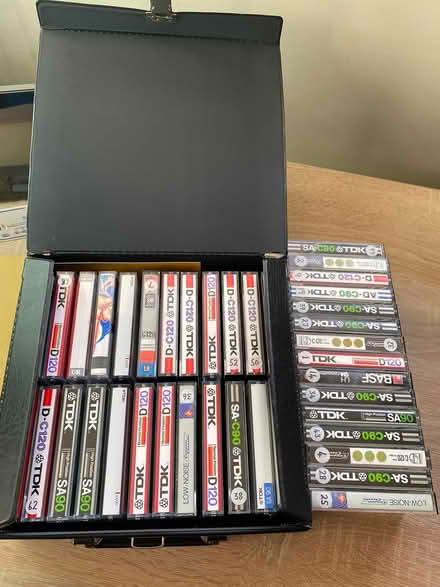 Photo of free Cassettes and storage box (LU7 Marley Fields) #1