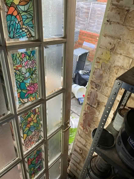 Photo of free Wooden door with glass panels (Battle RG30) #3