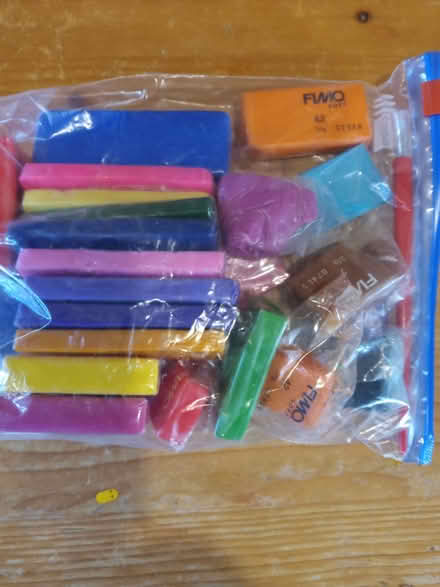 Photo of free FIMO coloured modelling blocks, random bag of (Hemyock EX15) #1