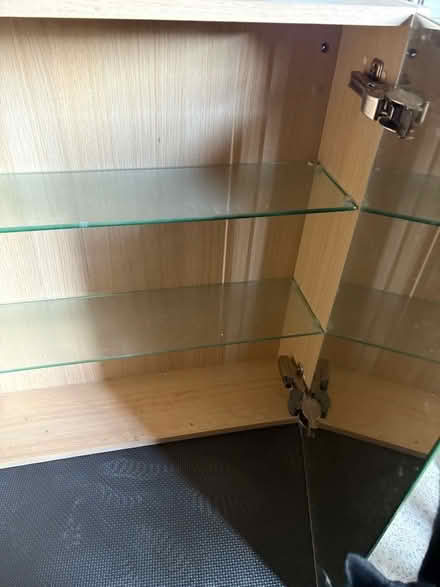 Photo of free Mirrored bathroom cabinet, glass shelves (Eaton NR4) #4