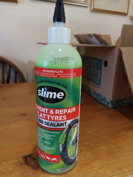 Photo of free 500ml Bike Tyre slime to prevent flat tires, unopened (Hemyock EX15) #1