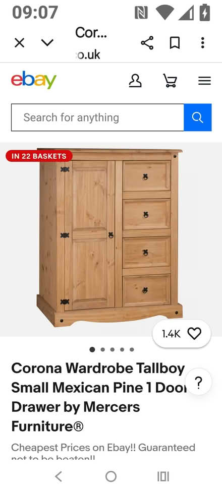 Photo of free Corona tallboy (Herdings S14) #1