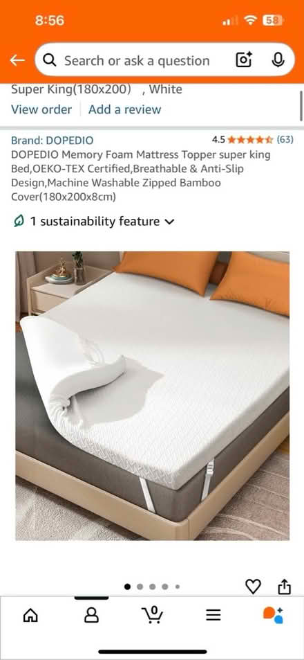 Photo of free Foam super king mattress topper (Harringey N4) #1