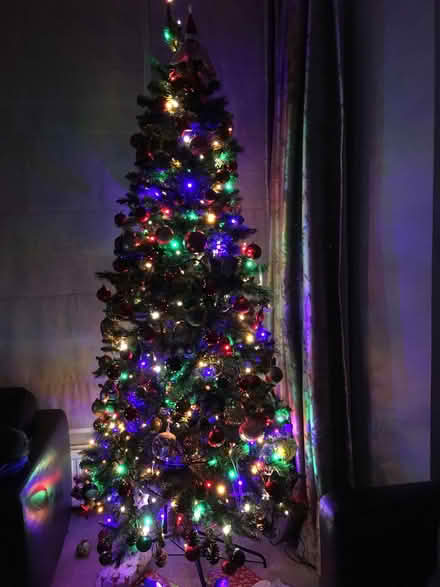 Photo of free Traditional Artificial 7ft Christmas Tree & Metal Stand (Kedleston Road DE22) #1