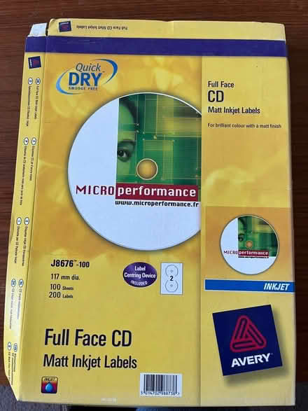 Photo of free CD / DVD labels (Moseley B13) #1