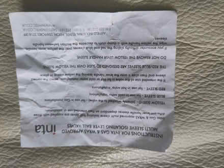 Photo of free Red sleeve for hot water valve (Goring-by-Sea BN12) #2