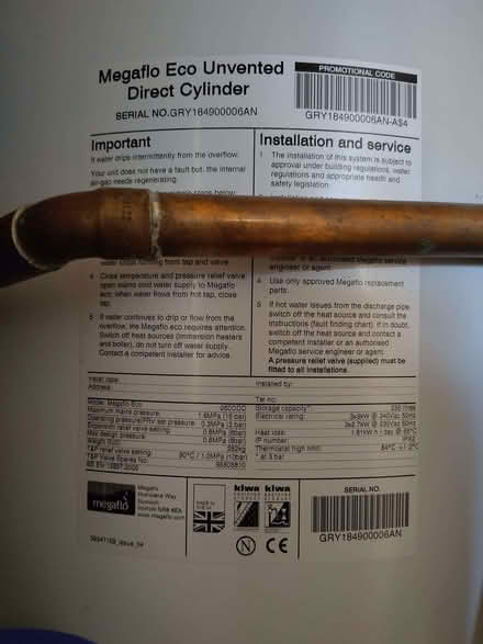 Photo of free Water tank (Walworth SE17) #1